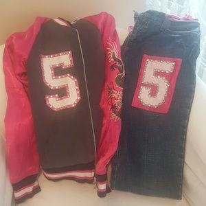 Vintage Rag Tag Jacket & Jeans Set